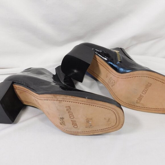 Franco Sarto Black Patent Leather Ankle Boots - Picture 7 of 7